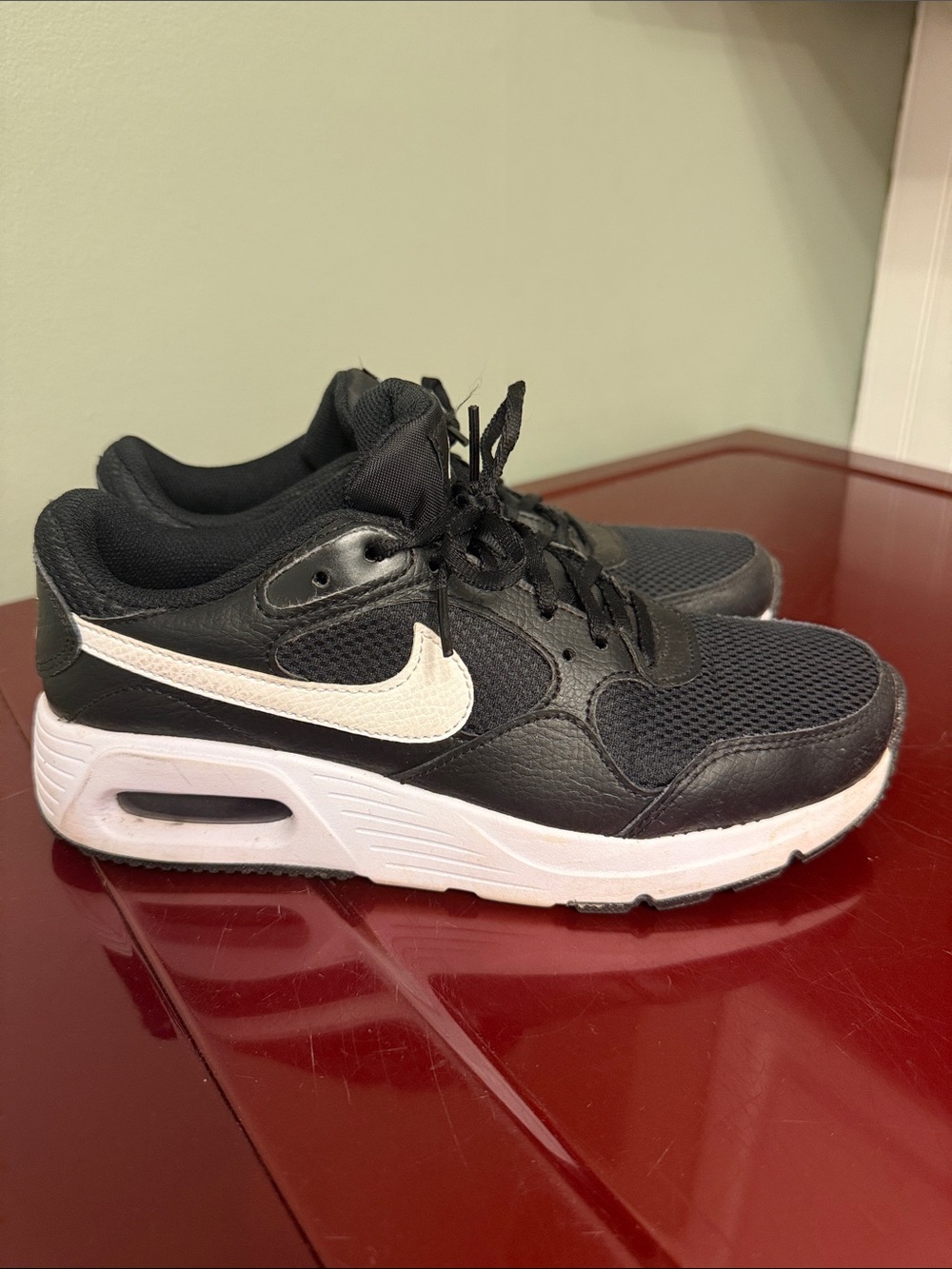 Nike Kids Black and White Low-Top Sneakers